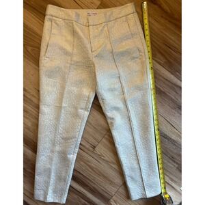 Naf Naf Cream Textured Trousers